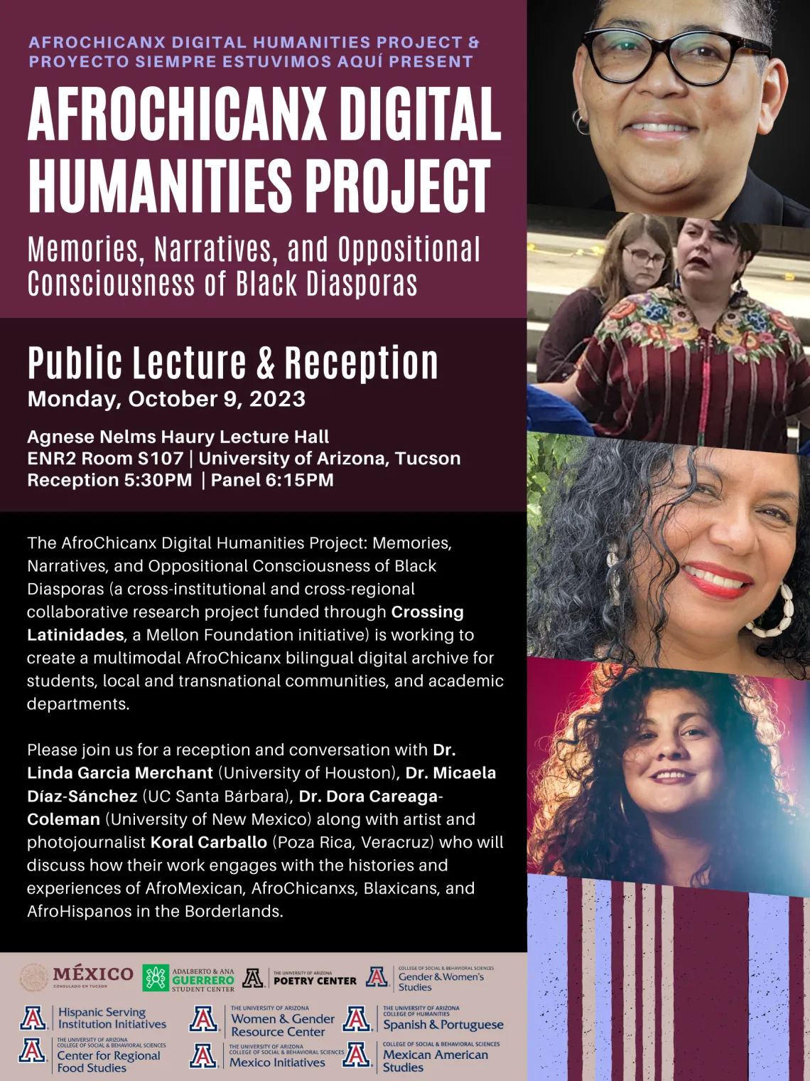 Afrochicanx Digital Humanities Project flyer 