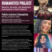 Afrochicanx Digital Humanities Project flyer 