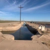 A water canal west of Yuma, Arizona that carries Colorado River water to farms